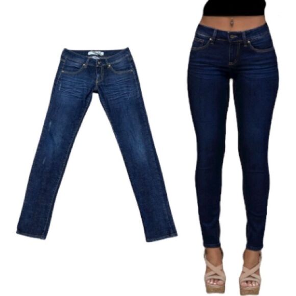Denim - MET Jeans “Made in Italy” Low Rise Skinny Distressed Stretch Jeans 29x31 EUC